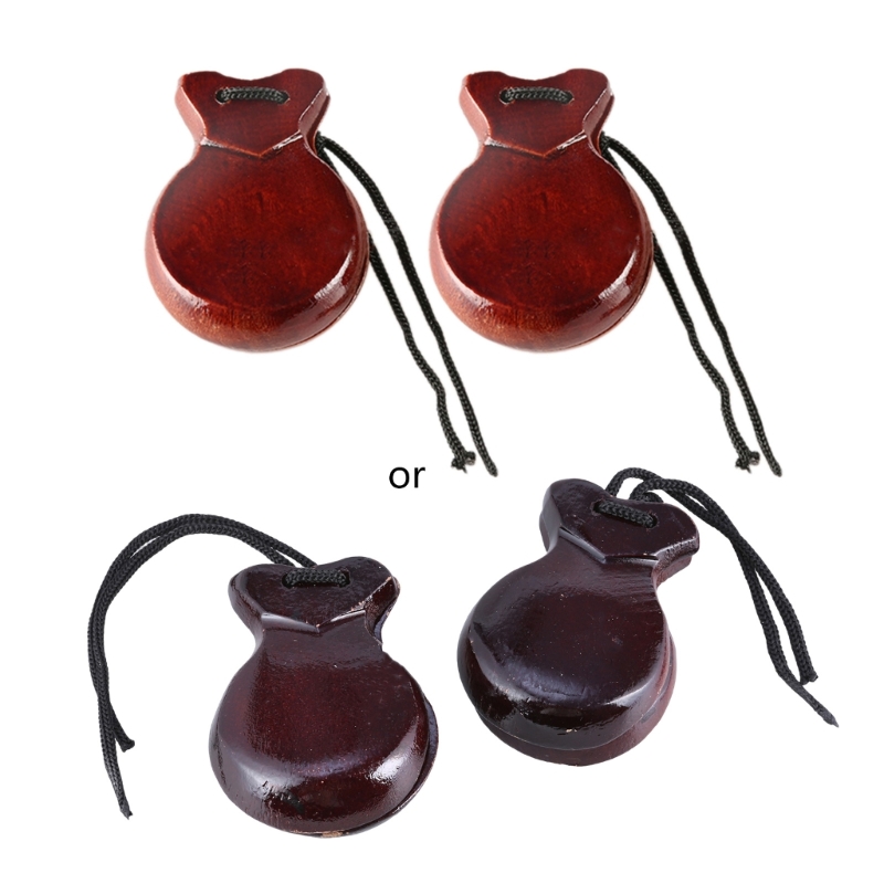 Castanet Flamenco - Castanets españoles de madera para niños,