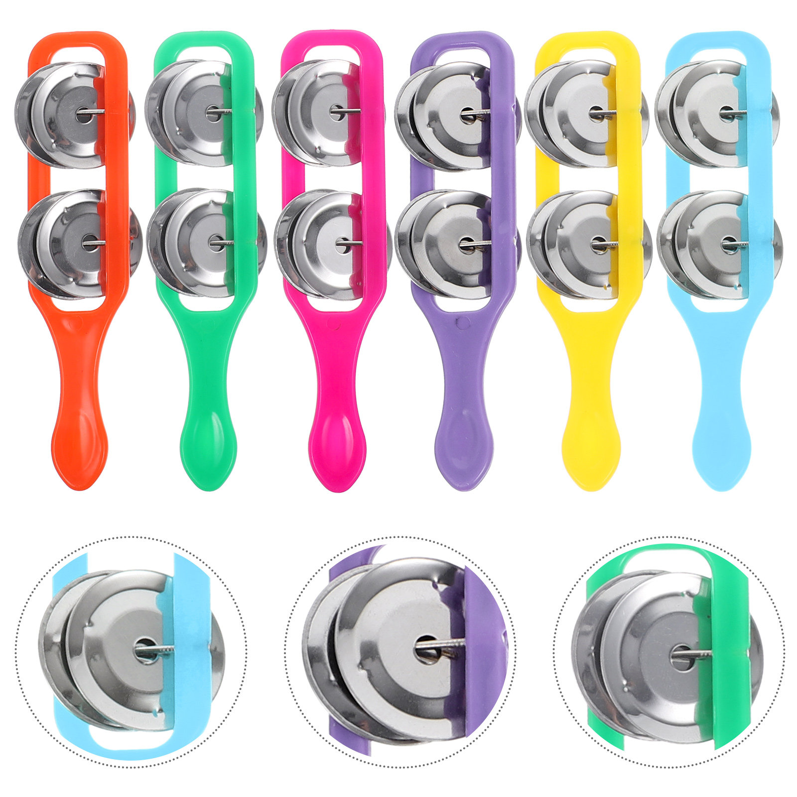 A Musical Instrument You Shake - 18 Campanas de Mano Coloridas, Instrumento