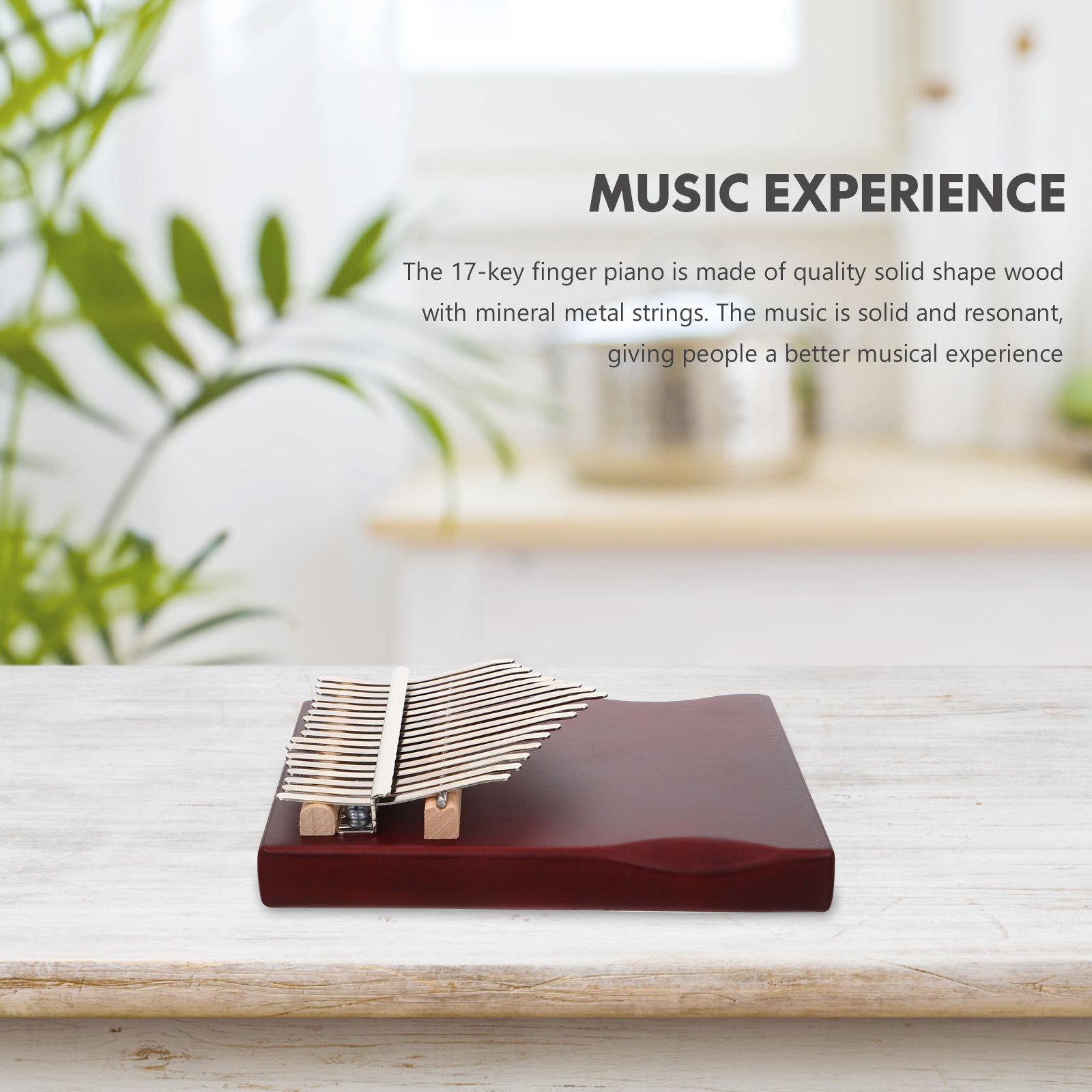 Musical Instrument Kalimba - 1 Juego de Kalimba de Madera
