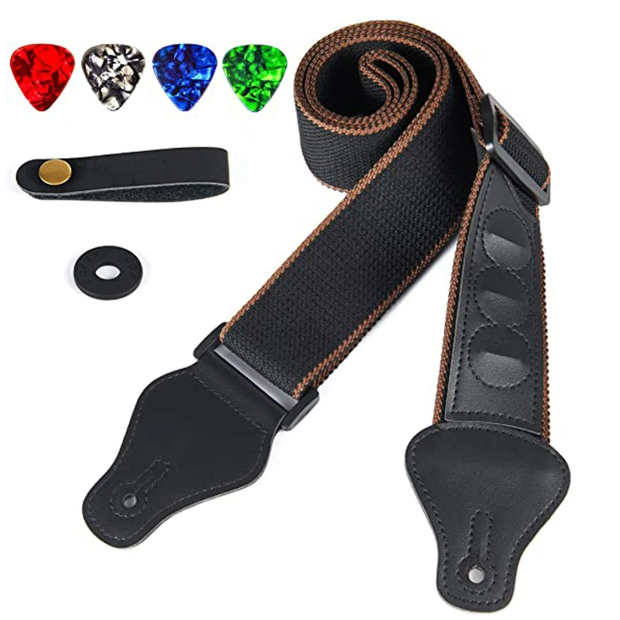 Musical Instrument Note - 7 unids/set correa de guitarra cuero