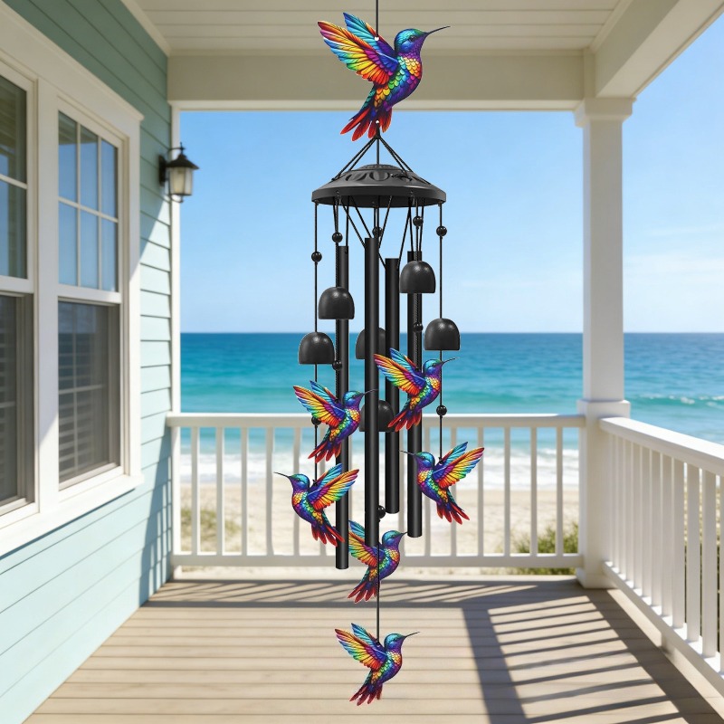 Wind Chime Tubular - Campanas de Viento Coloridas con Forma