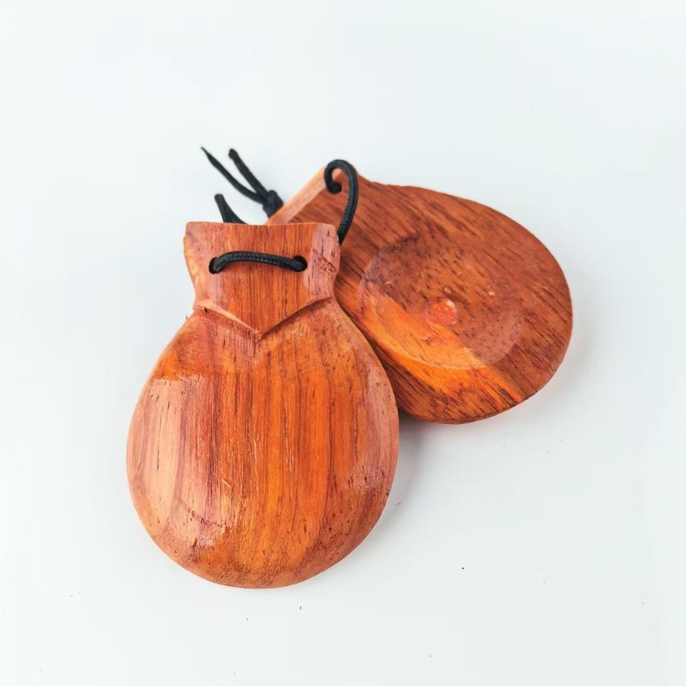Castanet Flamenco - Castañuelas de Madera Orff, Diseño Tradicional,