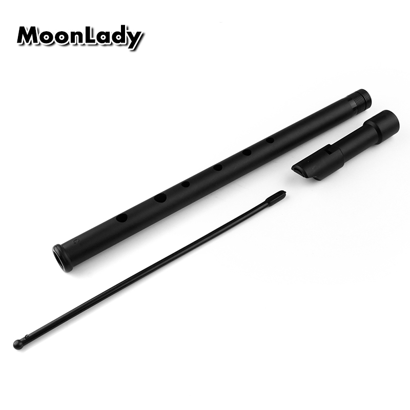 Musical Instrument Irish - Flauta de plástico ABS negro, silbato