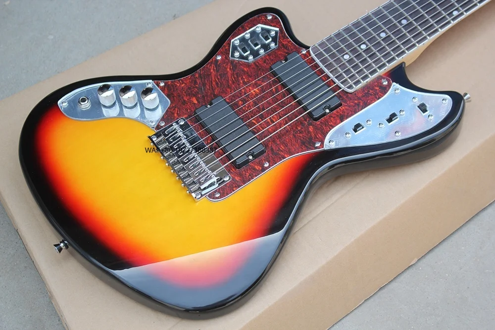 Musical Instrument With Hand - Guitarra Eléctrica Jaguar de 8 Cuerdas