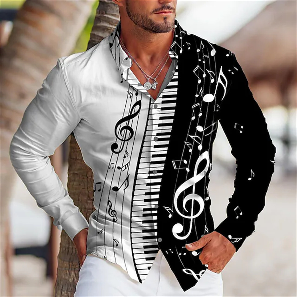 Musical Instrument Symbols - Camisa de manga larga de verano