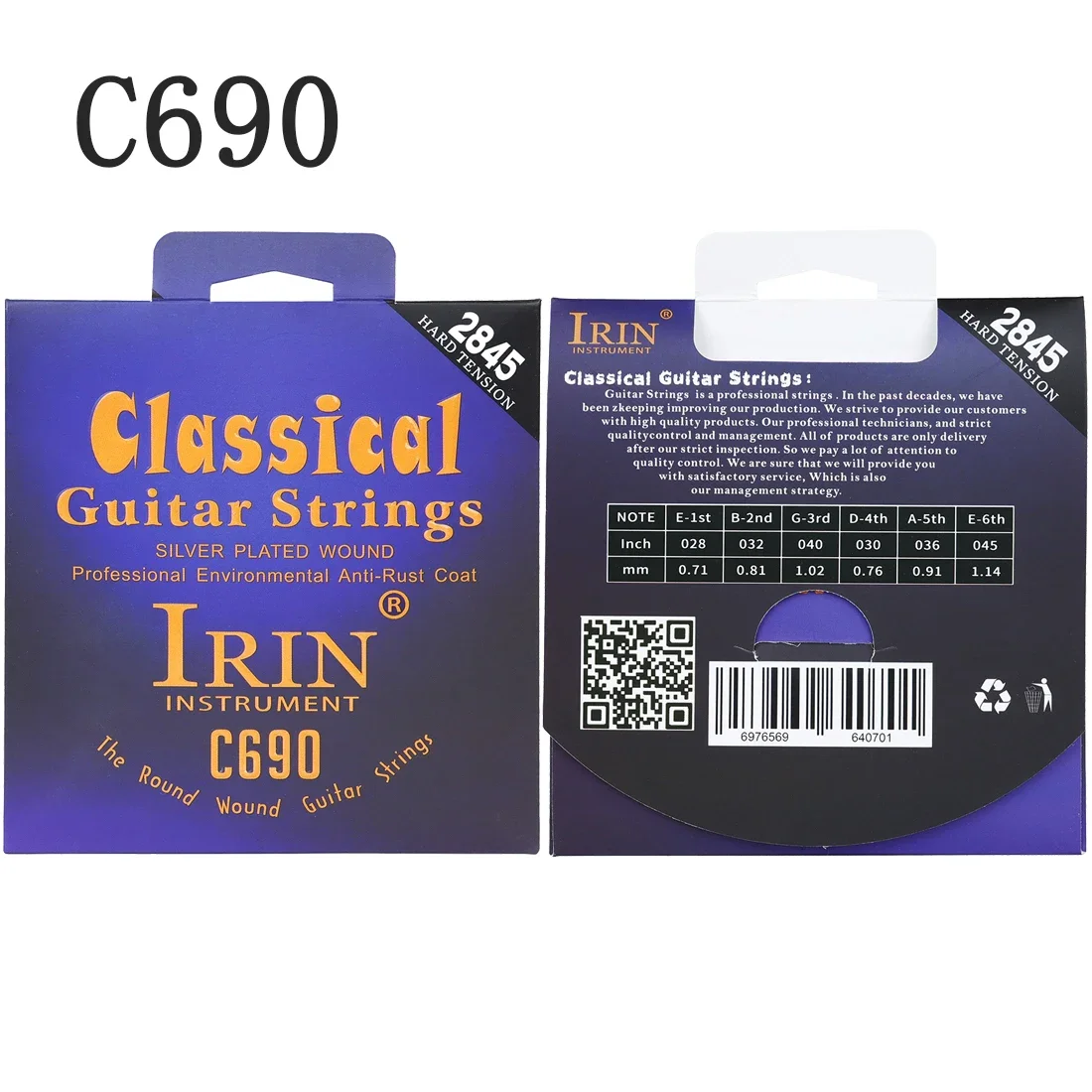 Cuerdas de guitarra clásica IR - Classical Guitar Nylon reseña y precio