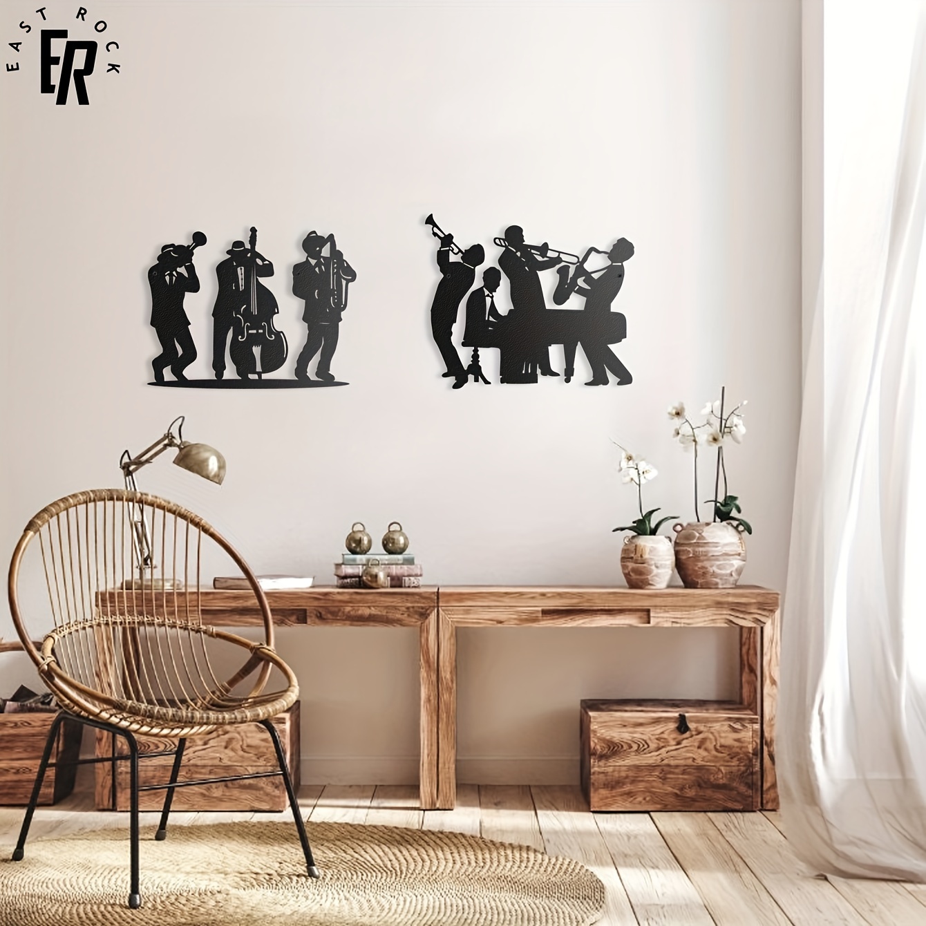 Decoración de Pared con Siluet - Musical Instrument Symbols reseña y precio