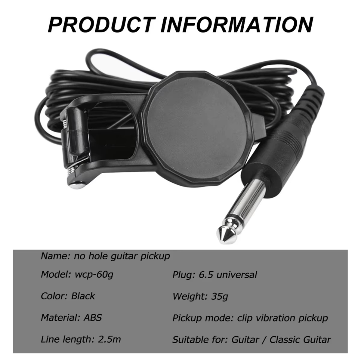 Pastilla con Clip para conecto - Musical Instrument Note reseña y precio