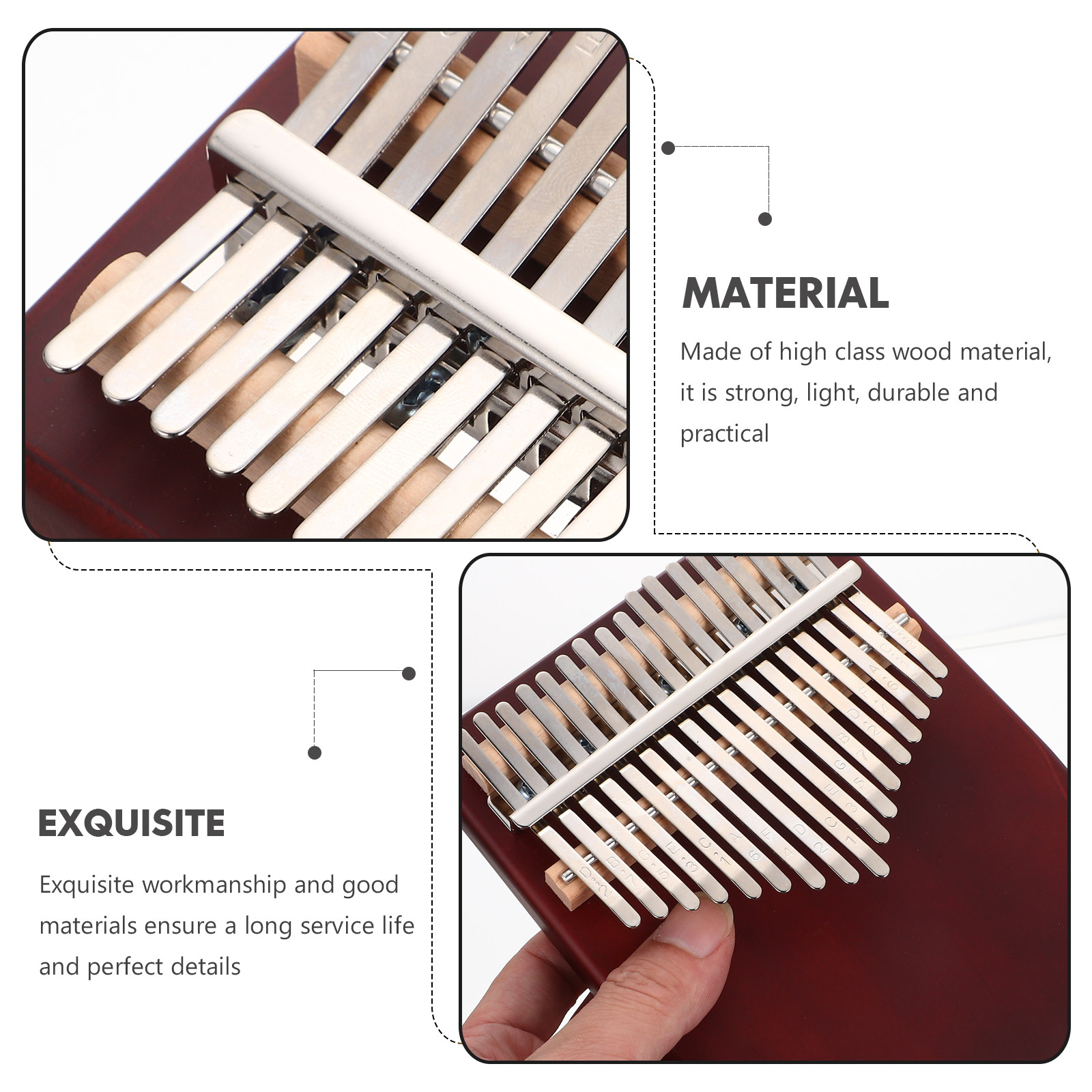1 Juego de Kalimba de Madera d - Musical Instrument Kalimba reseña y precio