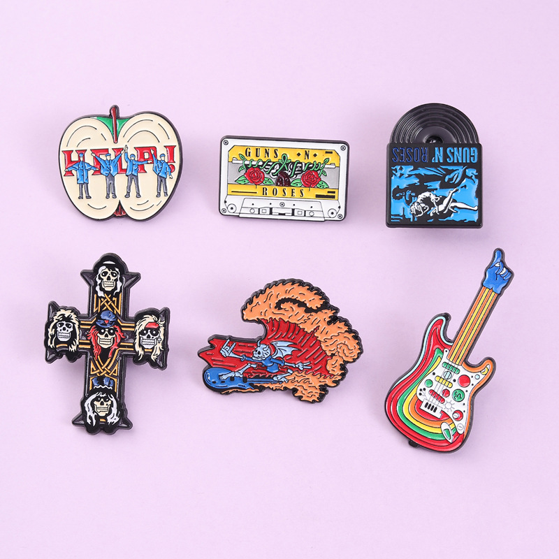 Pins de esmalte personalizados - Musical Instrument Symbols reseña y precio