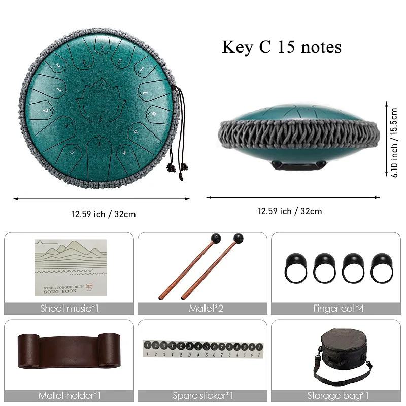 Hluru-tambor de lengua de acer - Musical Instrument Note reseña y precio