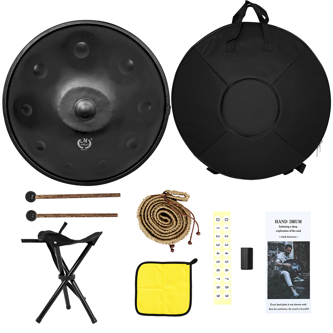 M MBAT Tambor Handpan de 22 pu - Musical Instrument Handpan reseña y precio
