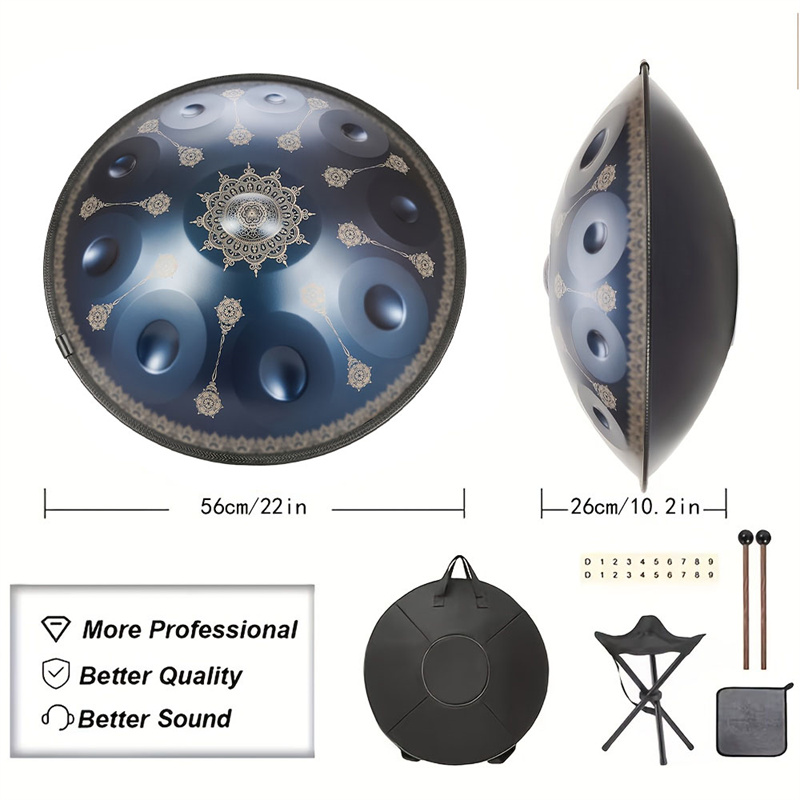 Tambor Handpan de 10 Notas, 22 - Musical Instrument Note reseña y precio
