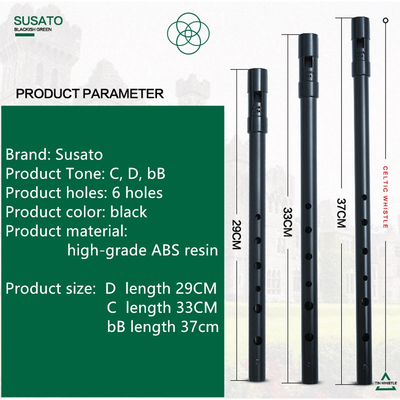 Susato 1 unidad Flauta irlande - Musical Instrument Irish reseña y precio