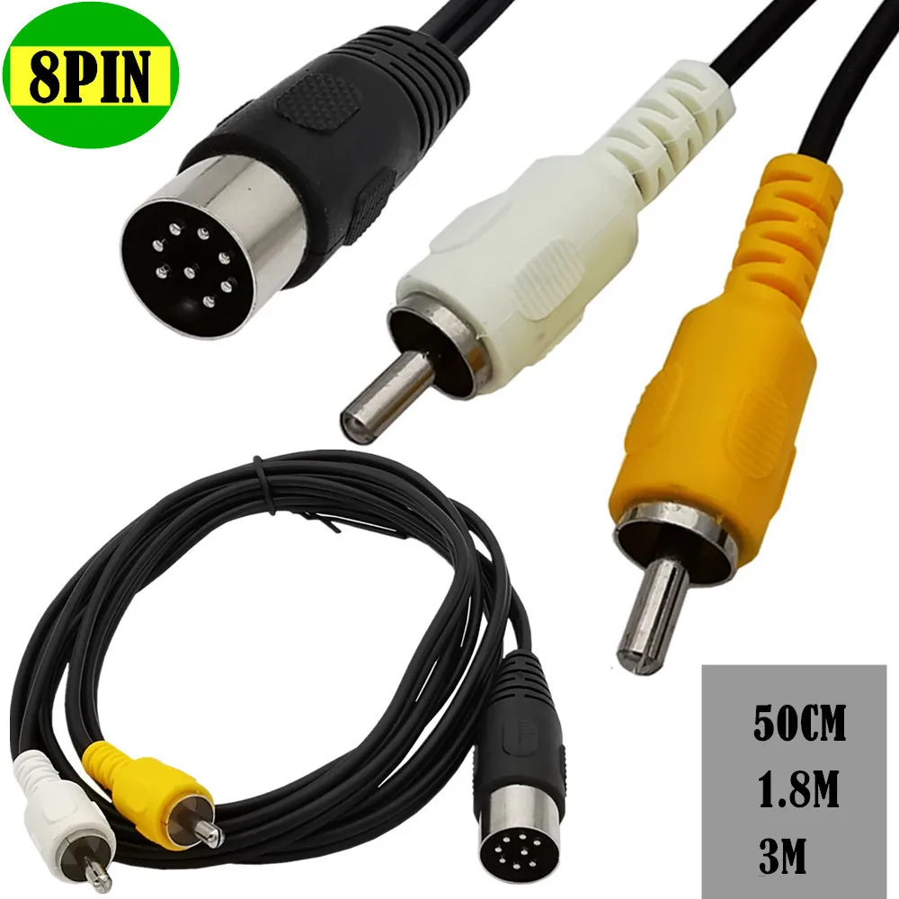Cable Din de 8 pines a 2RCA, A - Musical Instrument Symbols reseña y precio