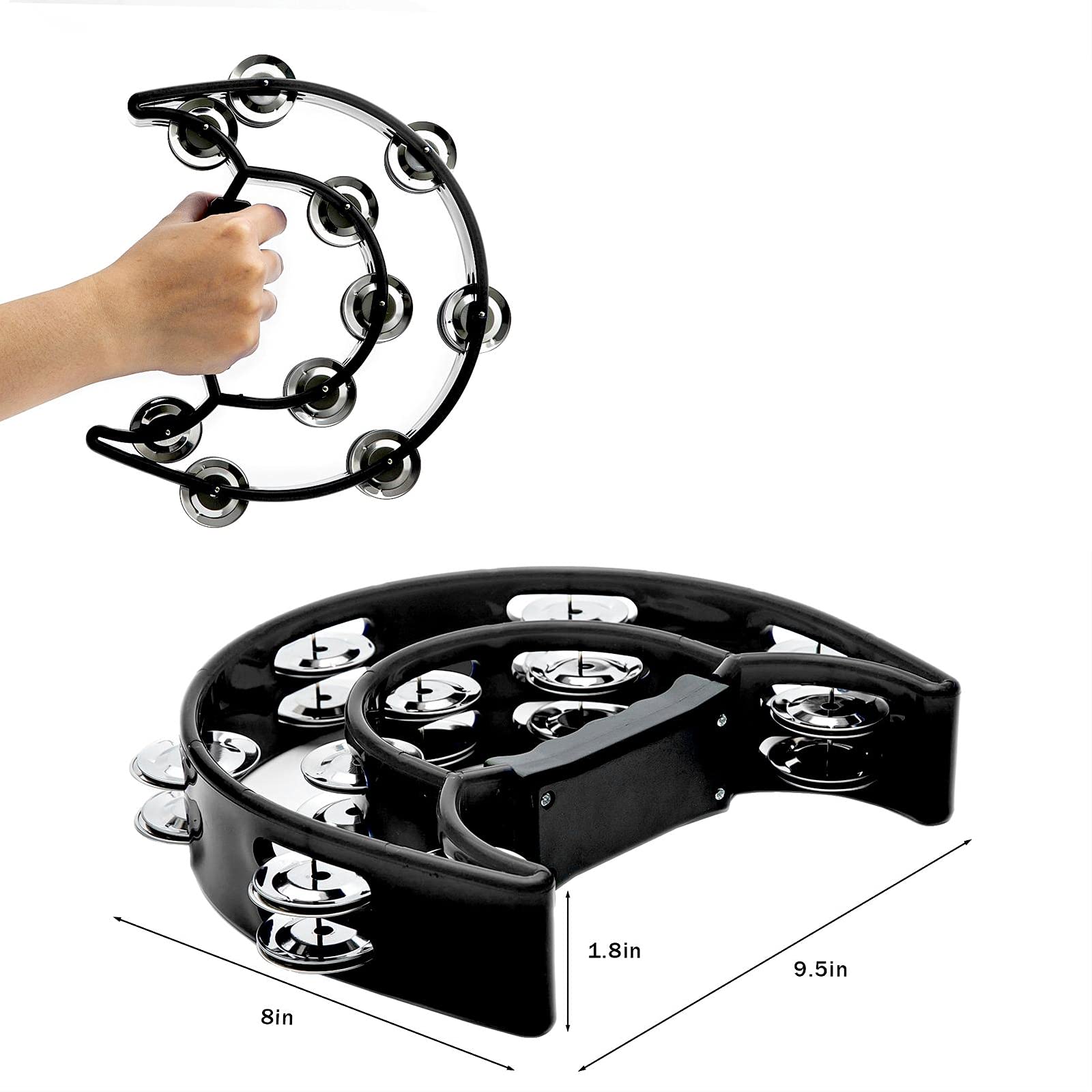 Pandereta de doble fila, casca - Musical Instrument With Hand reseña y precio