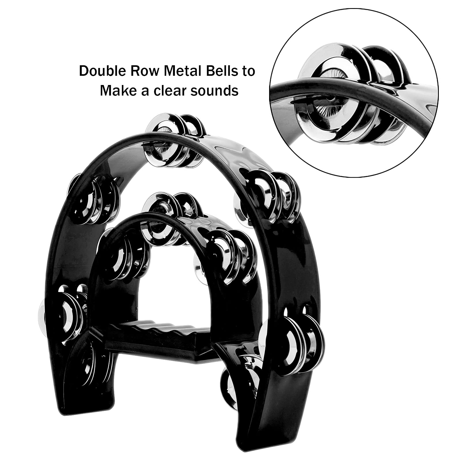 Pandereta de doble fila, casca - Musical Instrument With Hand reseña y precio