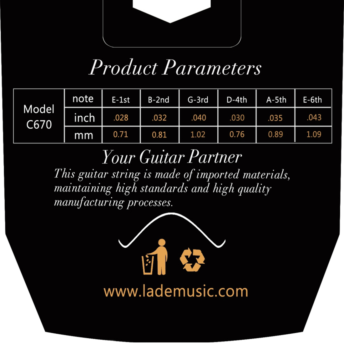 IRIN C670 cuerdas de guitarra  - Classical Guitar Nylon reseña y precio
