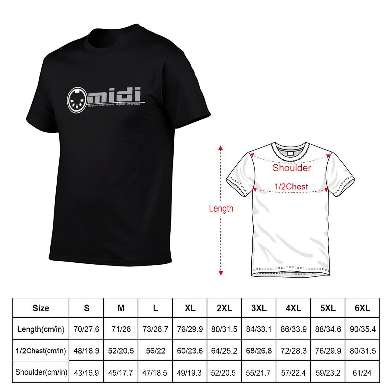 Camiseta MIDI - Musical Instru - Musical Instrument Digital Interface (Midi) reseña y precio