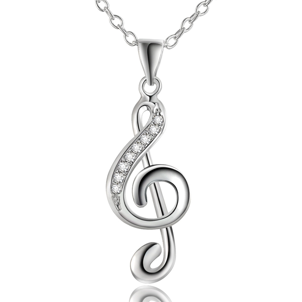 Collar de plata 925 de 45CM y  - Musical Instrument Symbols reseña y precio