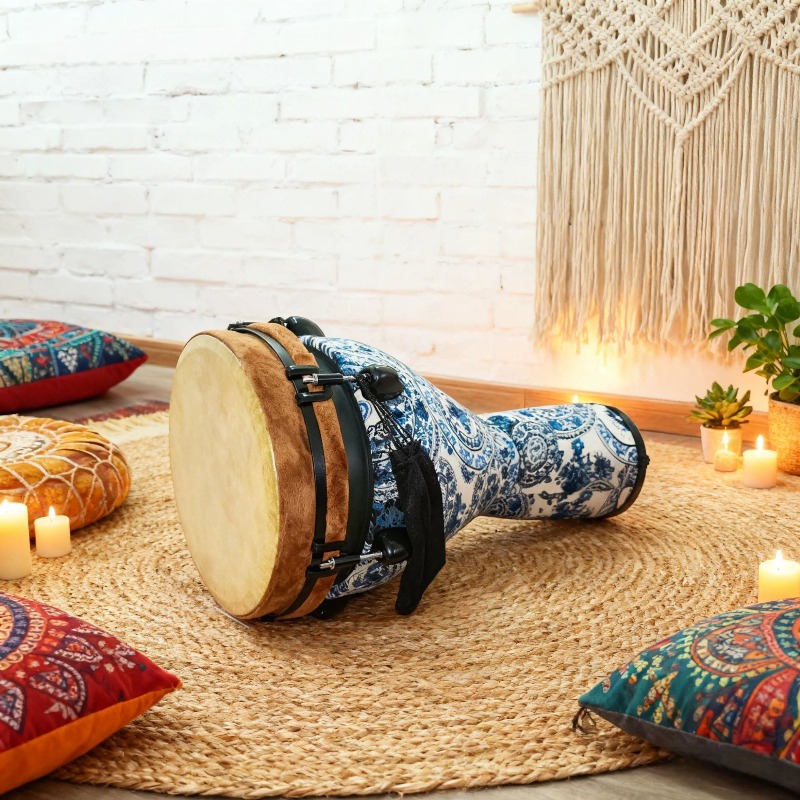 Nuevo tambor africano de 12 pu - Musical Instrument With Hand reseña y precio