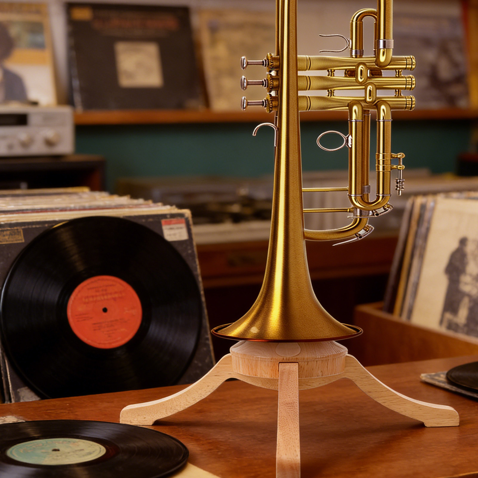 Soporte de Madera para Trompet - Musical Instrument Cornet reseña y precio