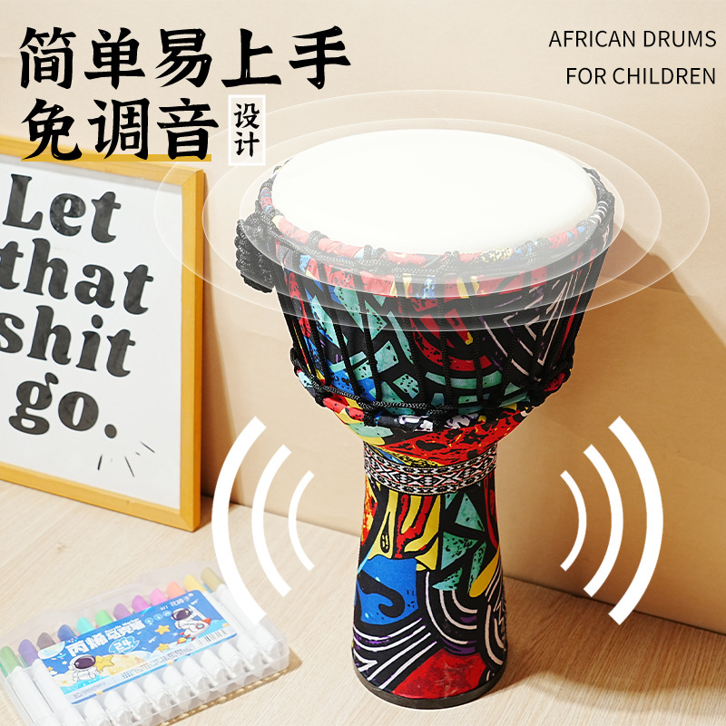 Tambor africano de PVC con pie - Musical Instrument With Hand reseña y precio