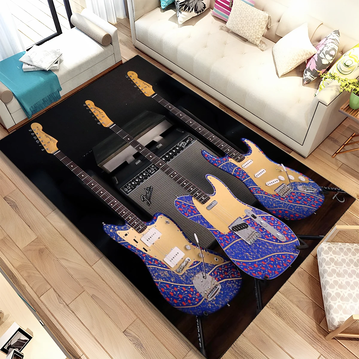 Alfombra Decorativa con Diseño - Musical Instruments Online reseña y precio